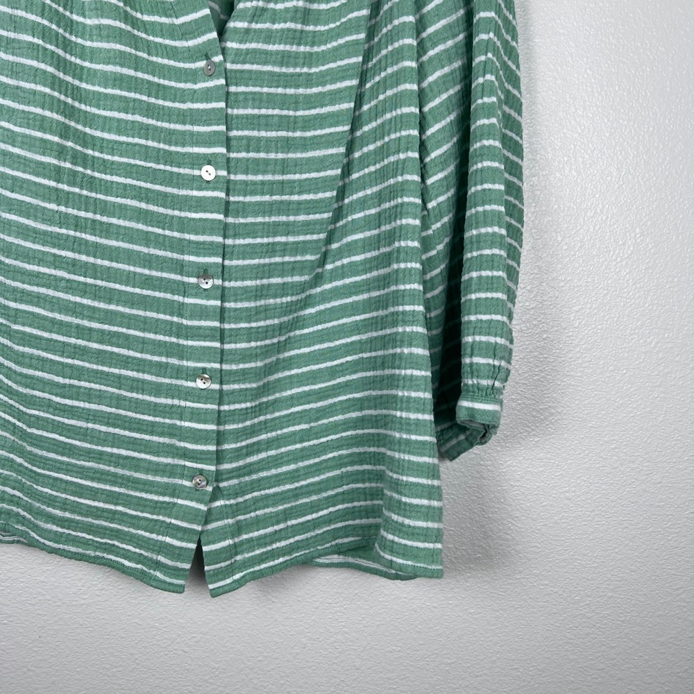 J. Jill Women's Striped Long Sleeve Top Sz L - Picture 4 of 7